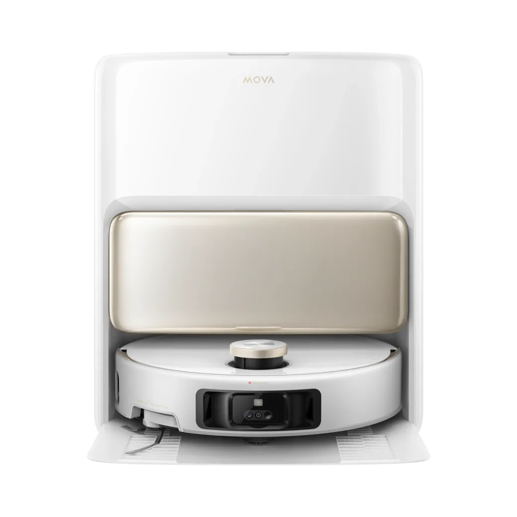 Mova V50 Ultra Complete dans sa station, vu de face